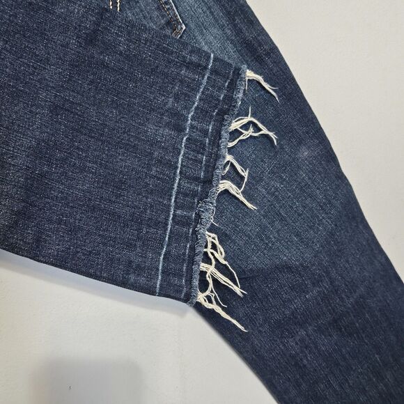 Women's Levis 545 Low Boot Cut Jeans Dark Blue Denim Size 10 M - Picture 5 of 5